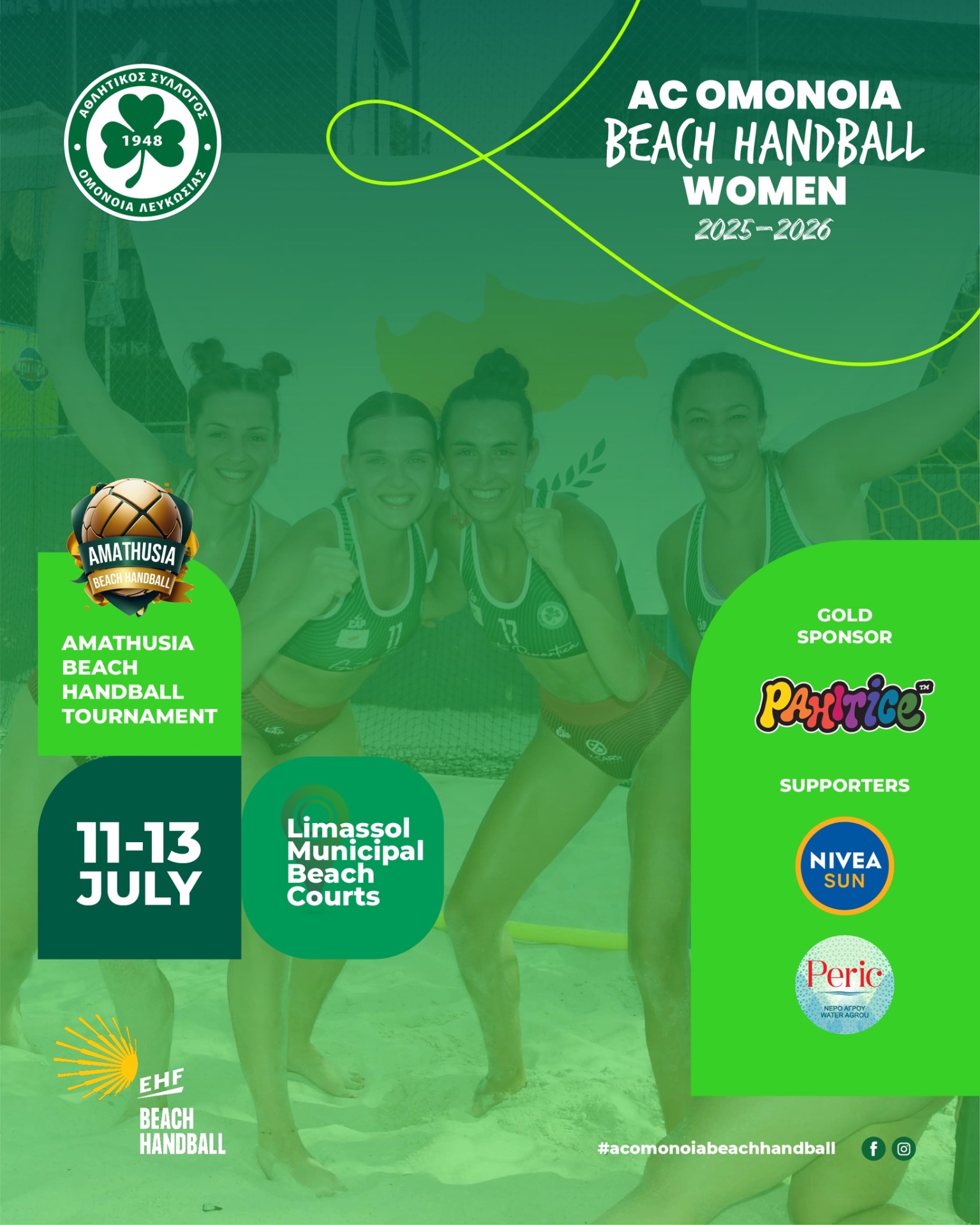 Amathusia Beach Handball Tournament 11-13 July